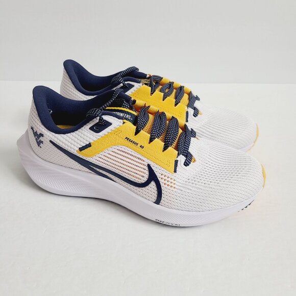 Nike Air Zoom Pegasus 40 West Virginia Mountaineers Shoes DZ6005-100 Size 8.5 main image 6